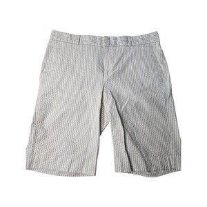 Banana Republic Women's size 4 beige striped chino shorts casual business